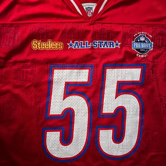 2006 Joey Porter Pittsburgh Steelers Pro Bowl Football Jersey Sz XL Great Color - Picture 7 of 7